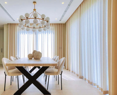 Wave Style Sheer Curtains